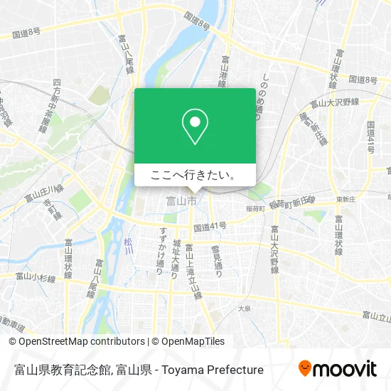 富山県教育記念館地図