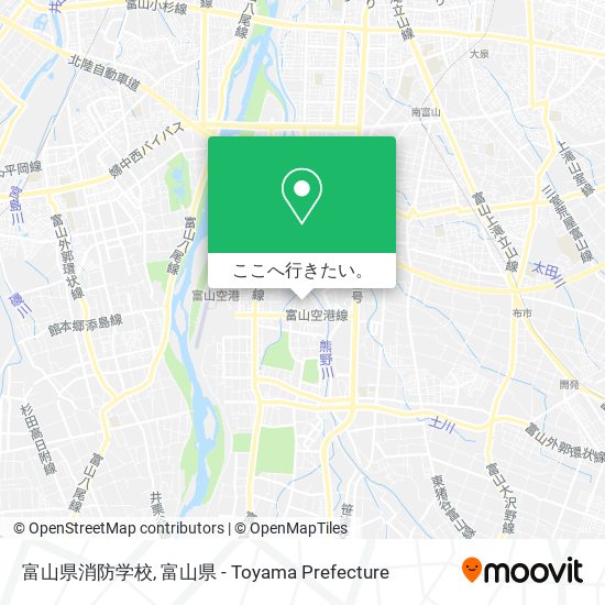 富山県消防学校地図