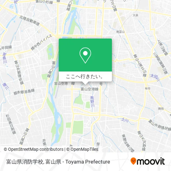 富山県消防学校地図