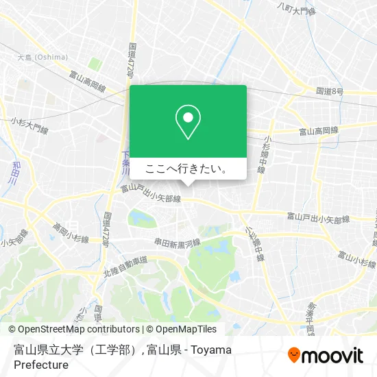 富山県立大学（工学部）地図