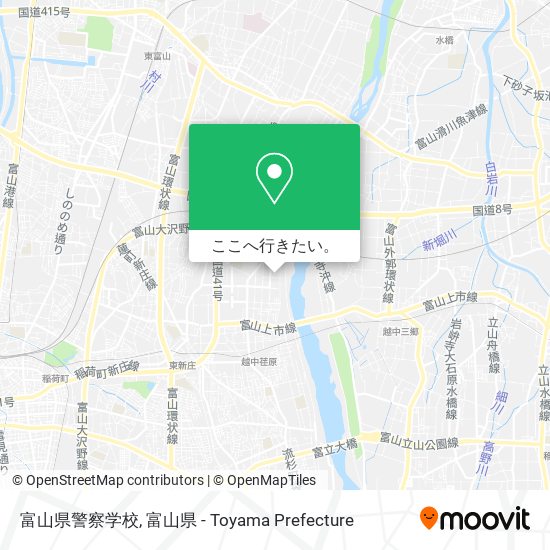 富山県警察学校地図