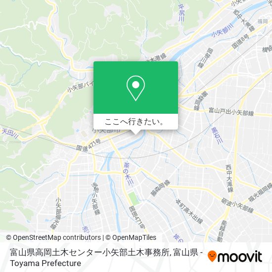 富山県高岡土木センター小矢部土木事務所地図