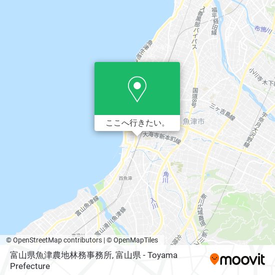 富山県魚津農地林務事務所地図