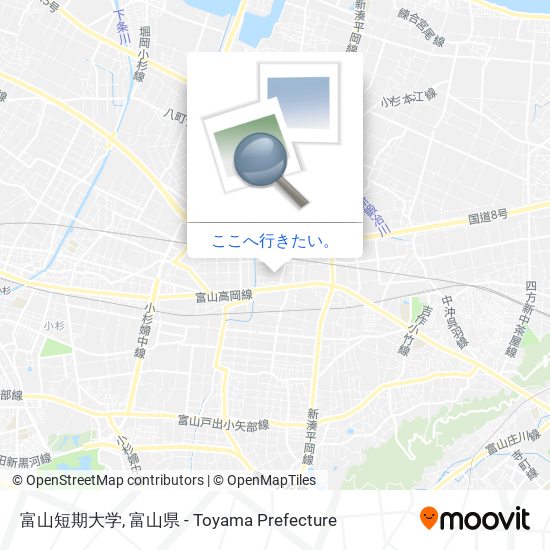 富山短期大学地図