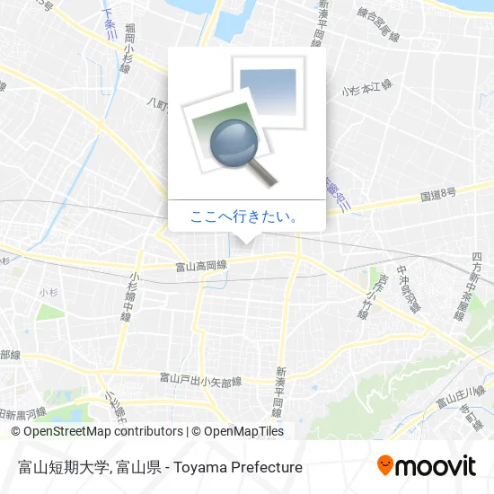 富山短期大学地図