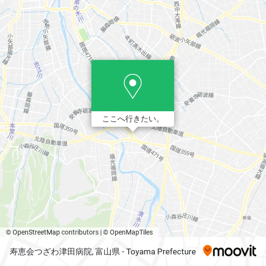 寿恵会つざわ津田病院地図