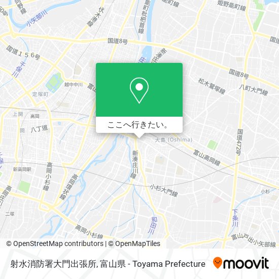 射水消防署大門出張所地図