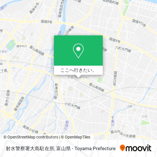 射水警察署大島駐在所地図