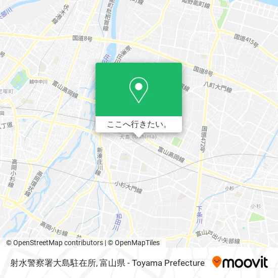 射水警察署大島駐在所地図