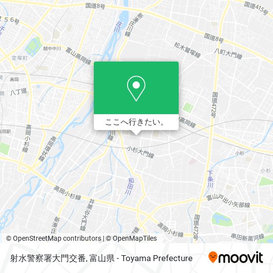 射水警察署大門交番地図