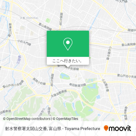 射水警察署太閤山交番地図
