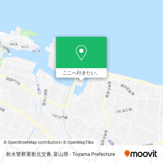 射水警察署射北交番地図