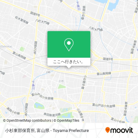 小杉東部保育所地図