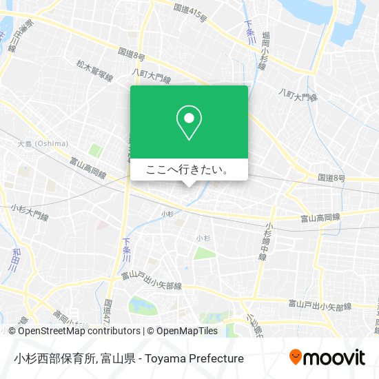小杉西部保育所地図