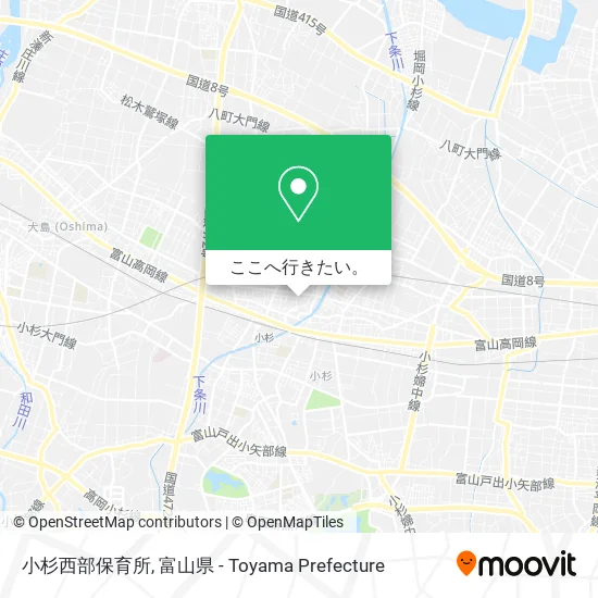 小杉西部保育所地図