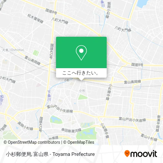 小杉郵便局地図