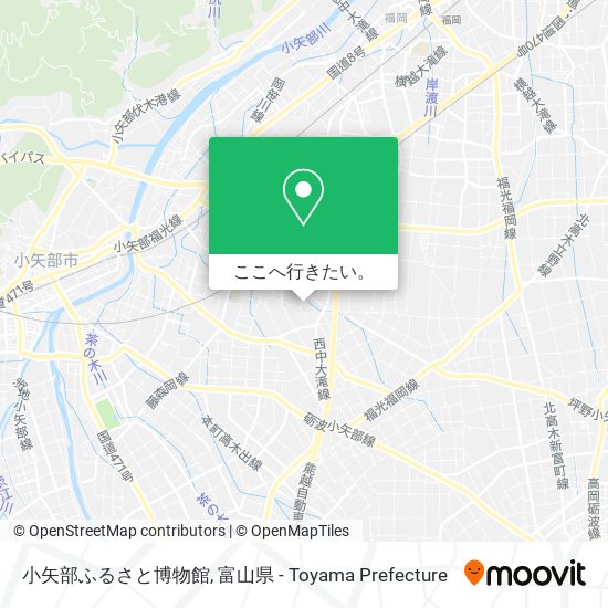 小矢部ふるさと博物館地図