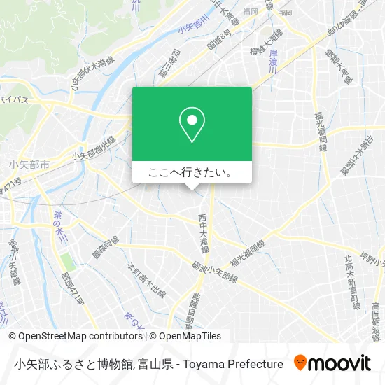 小矢部ふるさと博物館地図