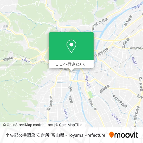 小矢部公共職業安定所地図
