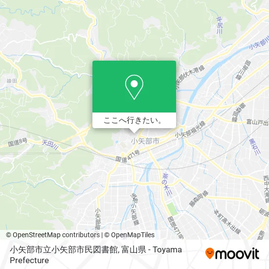 小矢部市立小矢部市民図書館地図
