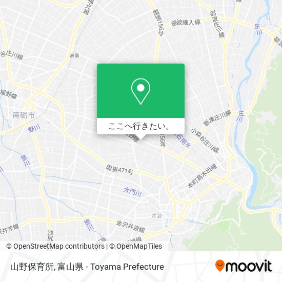 山野保育所地図