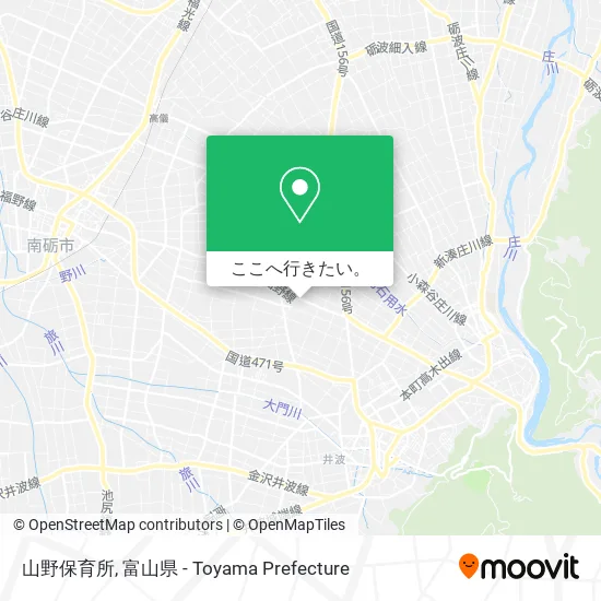 山野保育所地図