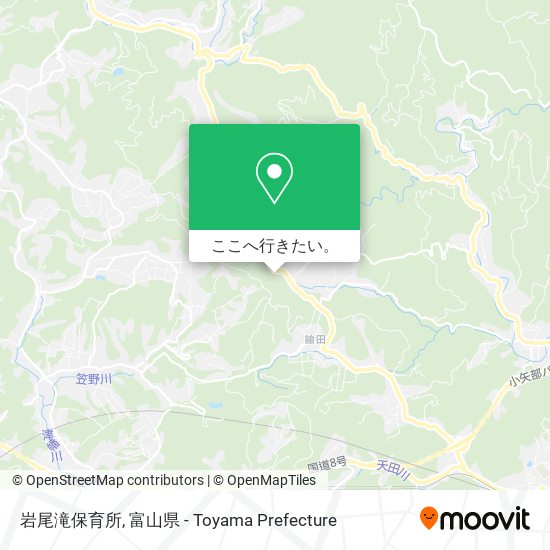 岩尾滝保育所地図