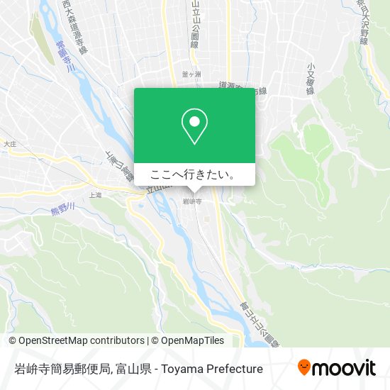 岩峅寺簡易郵便局地図