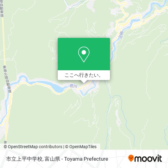 市立上平中学校地図