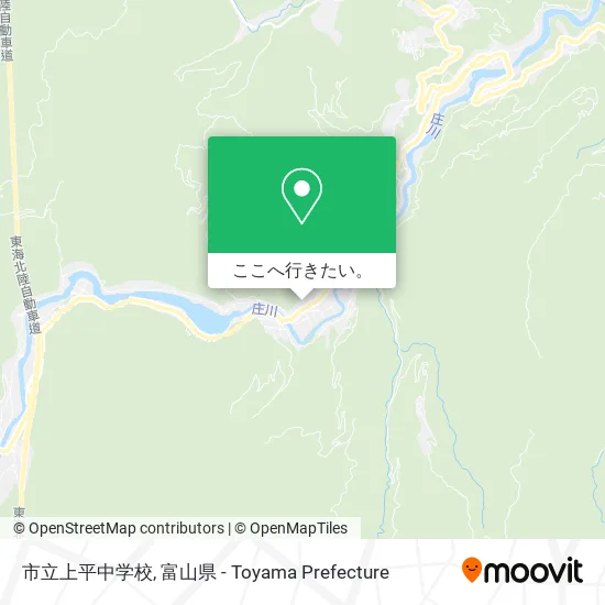市立上平中学校地図
