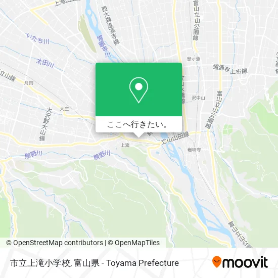 市立上滝小学校地図