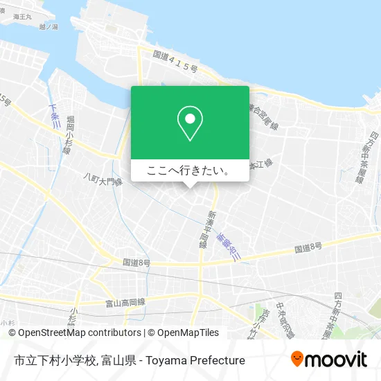 市立下村小学校地図