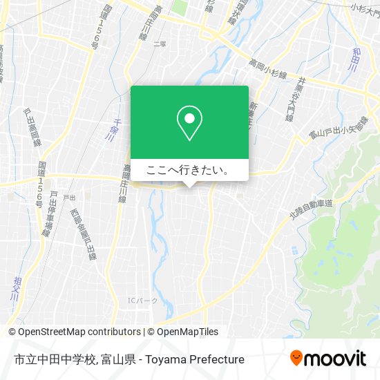 市立中田中学校地図