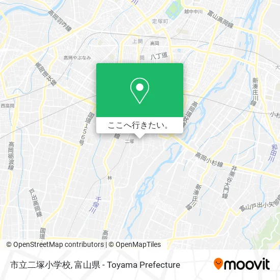 市立二塚小学校地図
