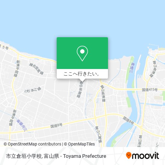 市立倉垣小学校地図