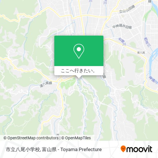 市立八尾小学校地図
