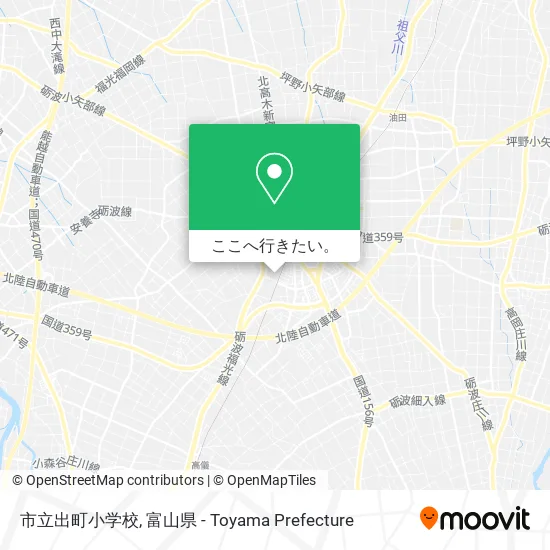 市立出町小学校地図