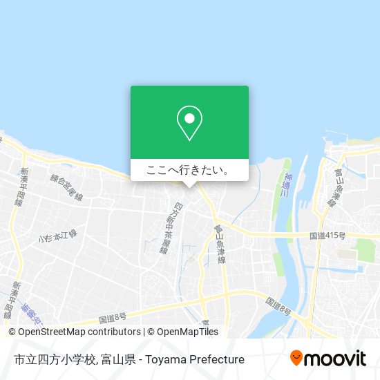 市立四方小学校地図
