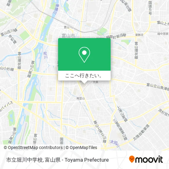 市立堀川中学校地図