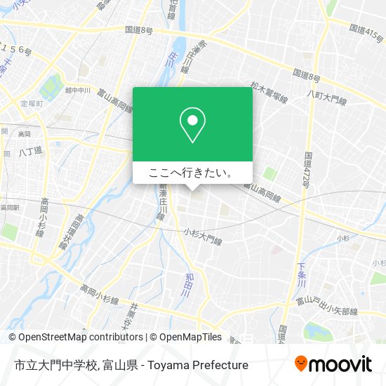 市立大門中学校地図
