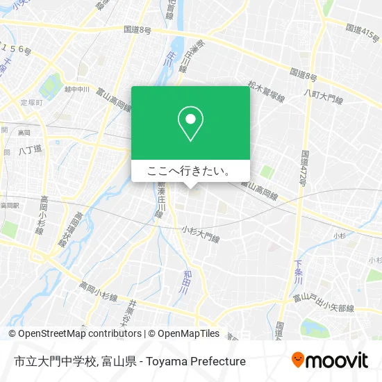 市立大門中学校地図