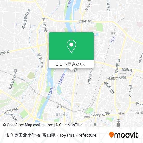 市立奥田北小学校地図