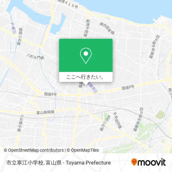 市立寒江小学校地図