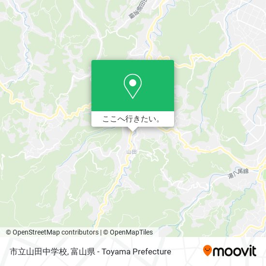 市立山田中学校地図