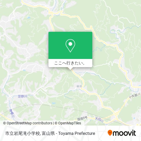 市立岩尾滝小学校地図