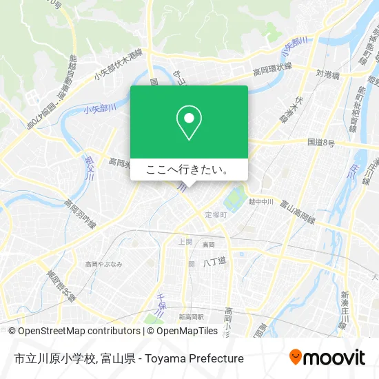 市立川原小学校地図