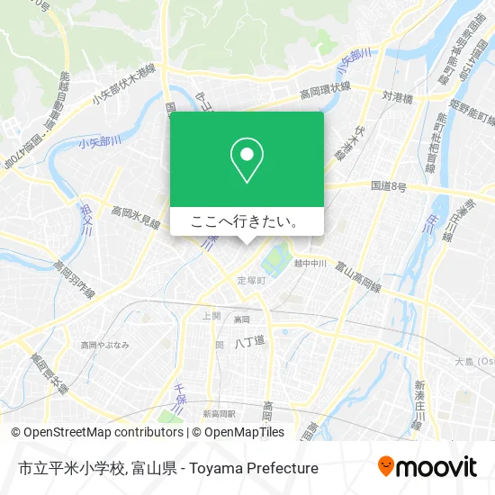 市立平米小学校地図