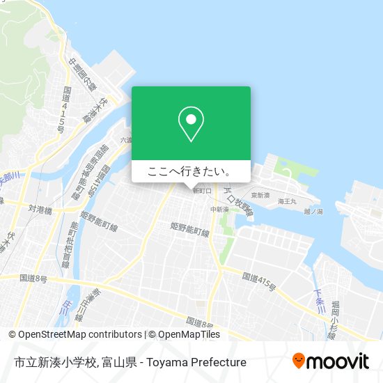 市立新湊小学校地図