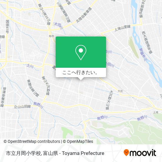 市立月岡小学校地図