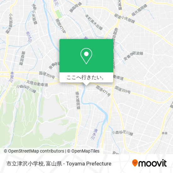 市立津沢小学校地図